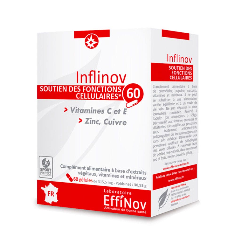 Effinov Nutrition Inflinov apoyo a las funciones celulares 60 cápsulas
