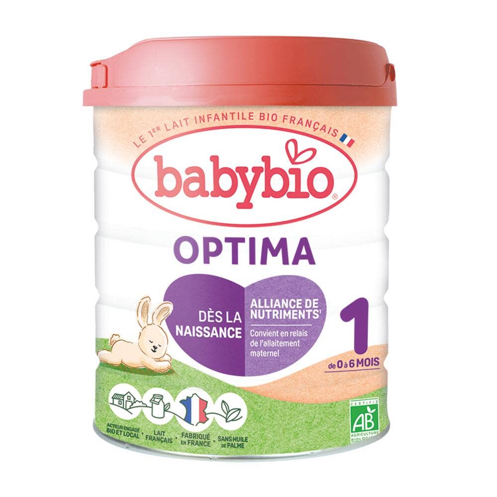 Babybio Leches Infantiles Optima 1 Leche en Polvo Ecológica 0-6 Meses De 0 A 6 Mois 800g