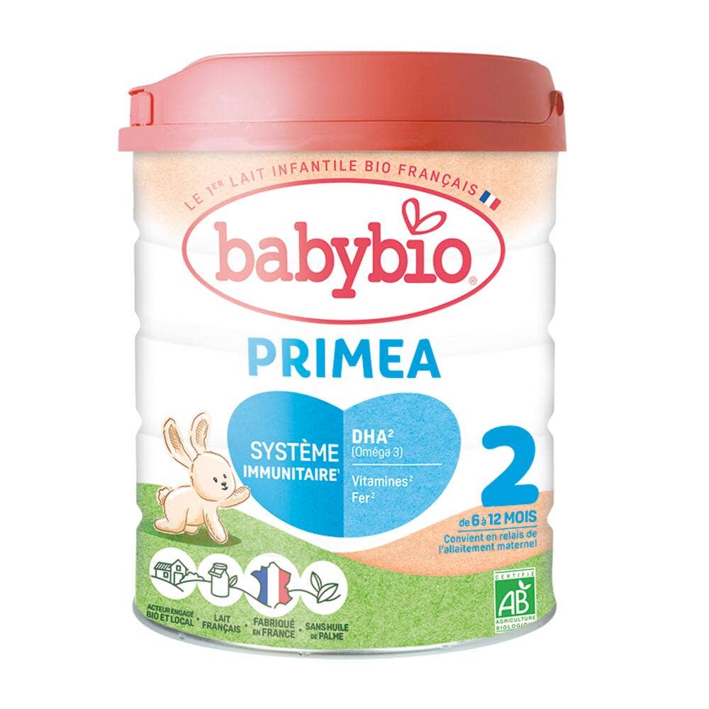 Babybio Leches Infantiles Primea 2 leche en polvo bio a partir de 6 meses Des 6 Mois 800g