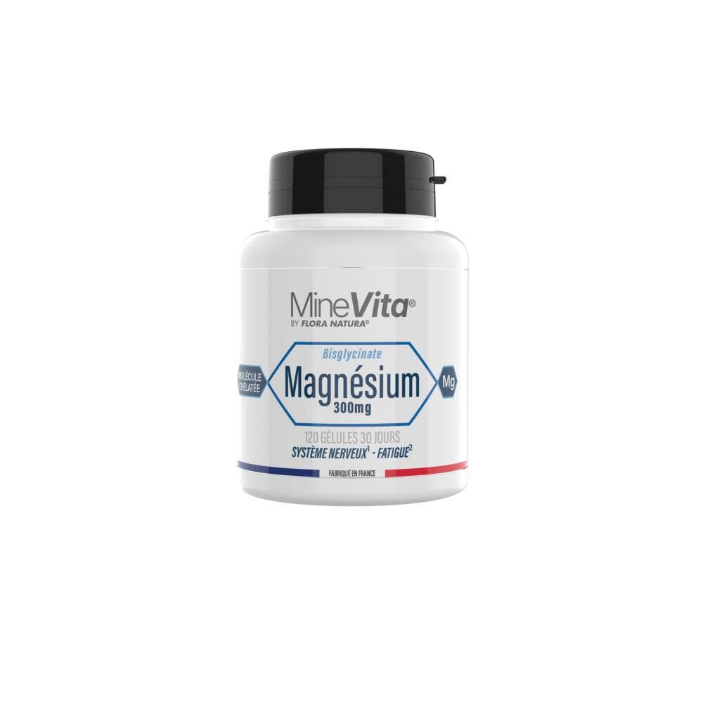 Flora Natura Minevita® Bisglicinato de magnesio 120 cápsulas