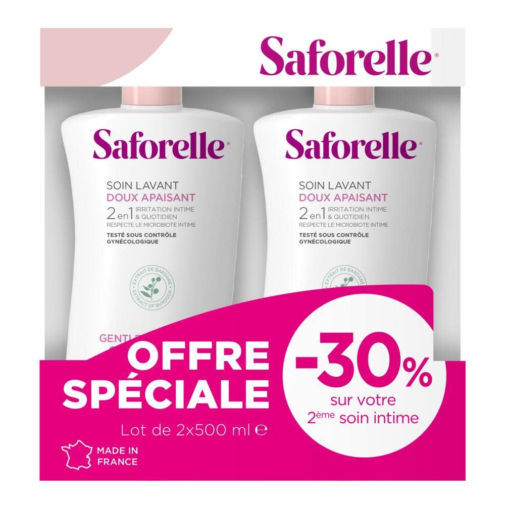 Saforelle Cuidado Limpieza Suave 2x500ml