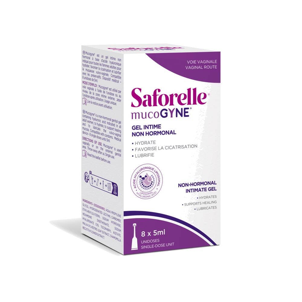 Saforelle Mucogyne Gel íntimo no hormonal 8x5 ml