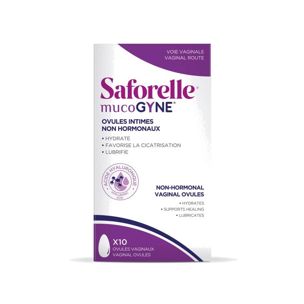 Saforelle Mucogyne Óvulos vaginales íntimos no hormonales 10 unidades