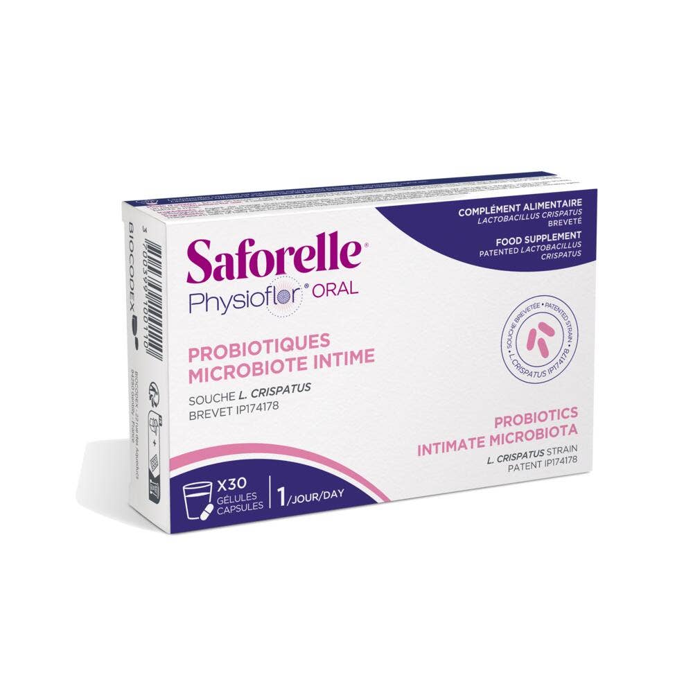 Saforelle Physioflor Vía oral flora íntma 30 cápsulas