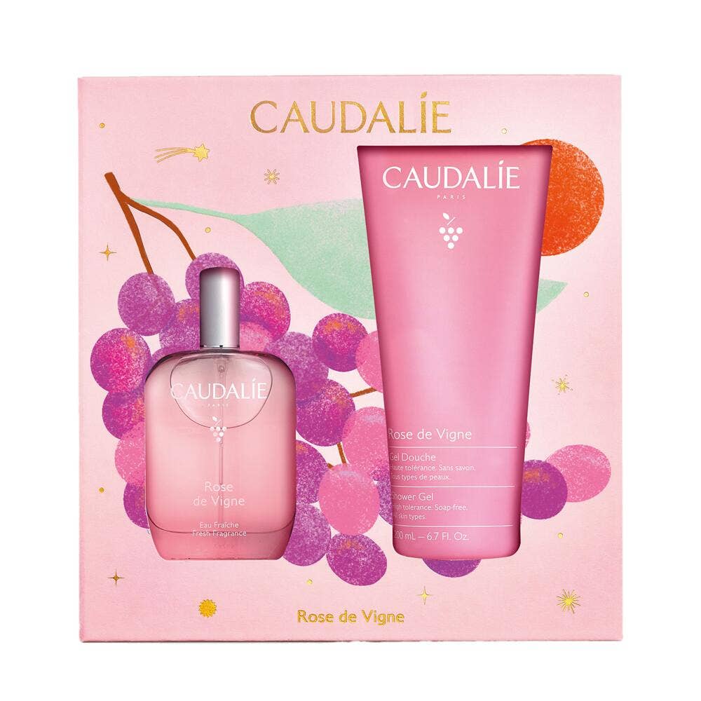 Caudalie Cofre de Navidad rosa de las viñas
