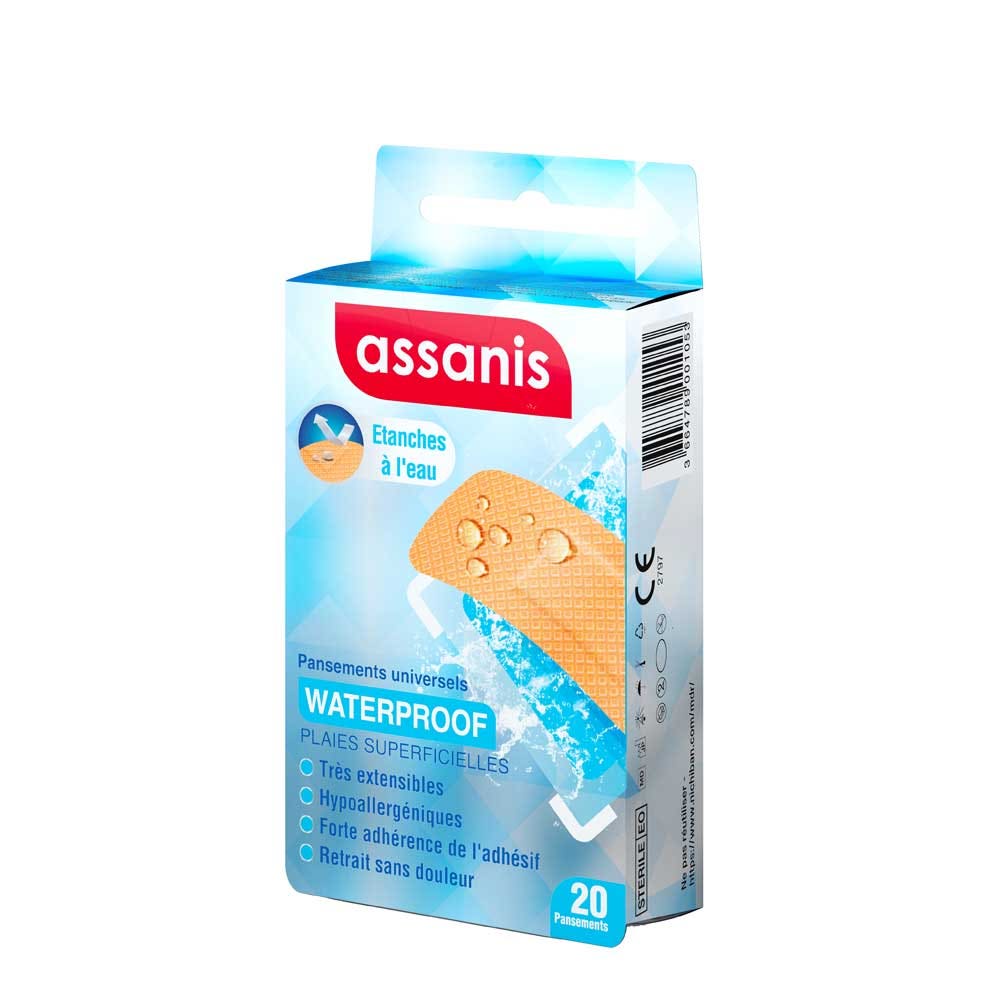 Assanis Parche impermeable 20 unidades
