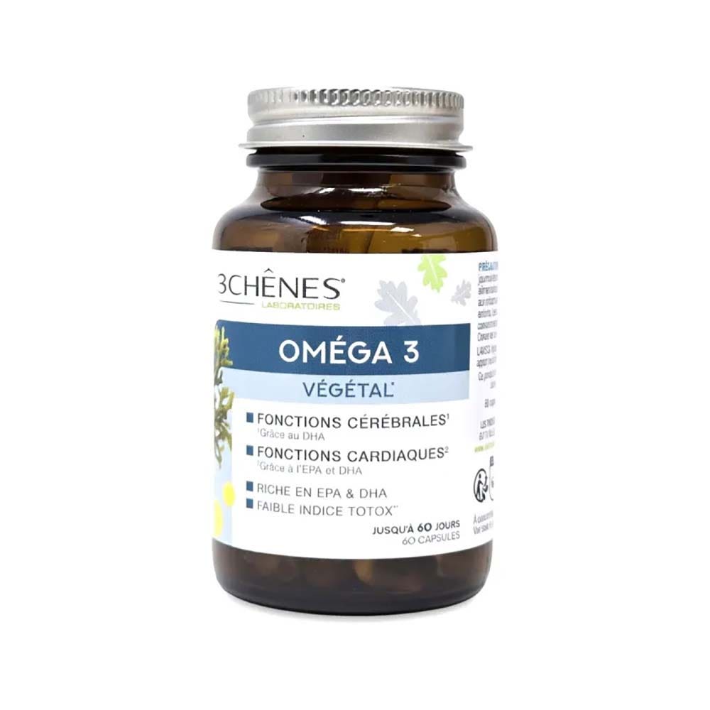 3 Chênes Omega 3 vegetal 60 cápsulas