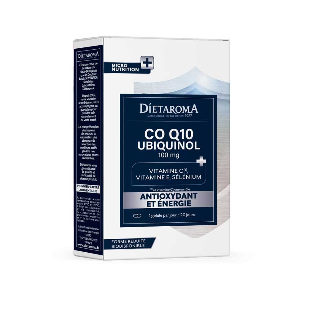 Dietaroma Co Q10 ubiquinol 20 cápsulas