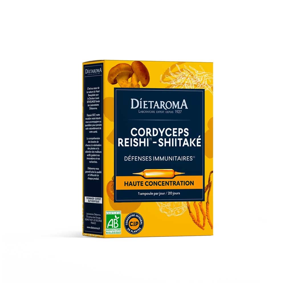 Dietaroma Cordyceps reishi shiitake bio 20 ampollas de 10 ml