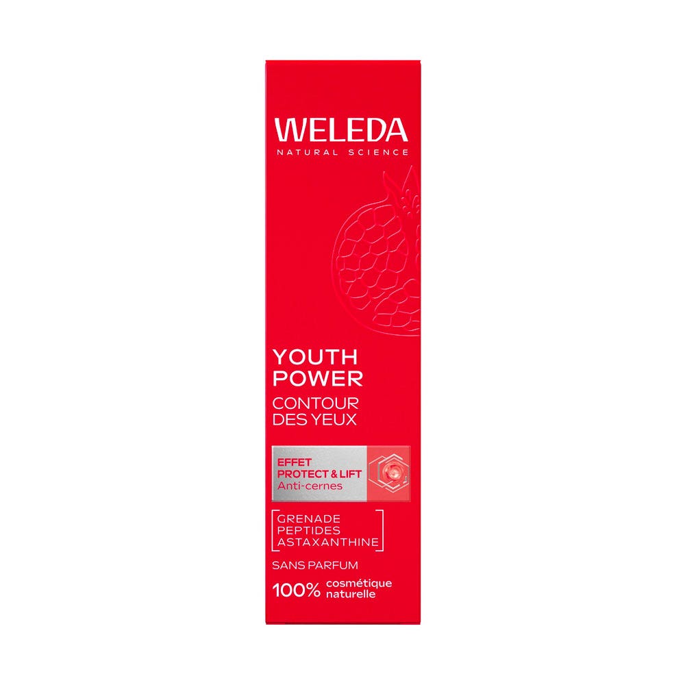 Weleda Youth Power Crema para el contorno de ojos efecto Protect & Lift y péptidos de maca 12 ml