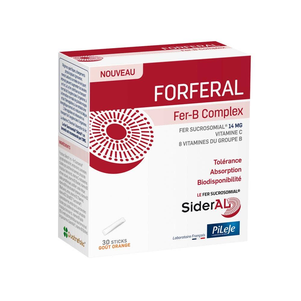 Pileje Forferal Fer-B Complex 30 sticks bucodispersables