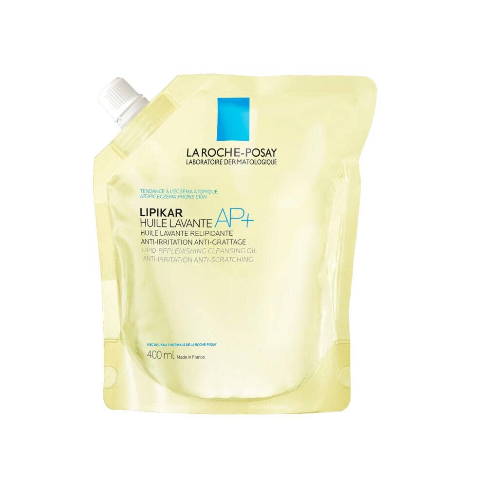 La Roche-Posay Lipikar Aceite limpiador para piel con tendencia al eccema atópico recarga ecológica AP+ 400 ml