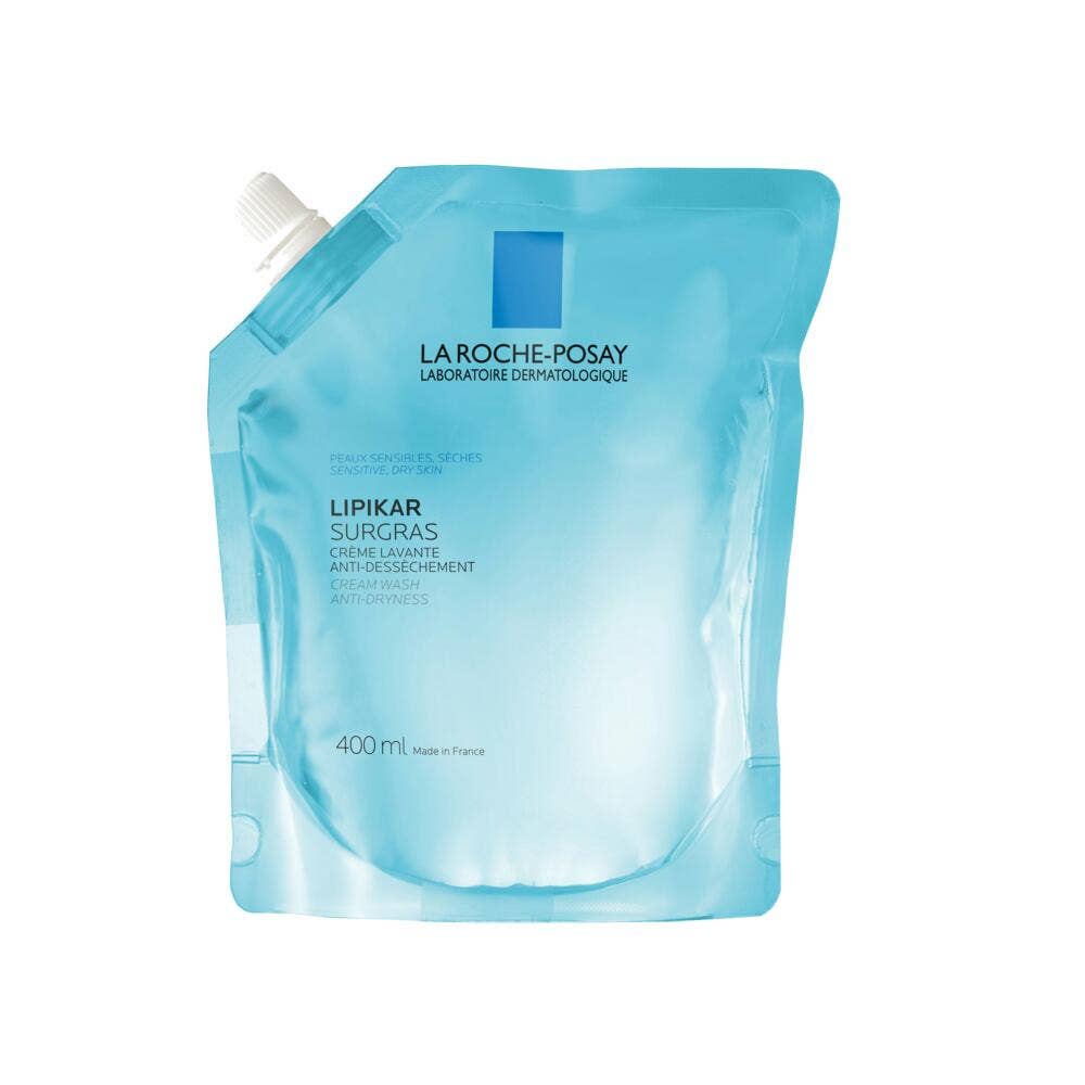 La Roche-Posay Lipikar Recarga de crema limpiadora relipidizante antidesecación para piel seca a muy seca 400 ml