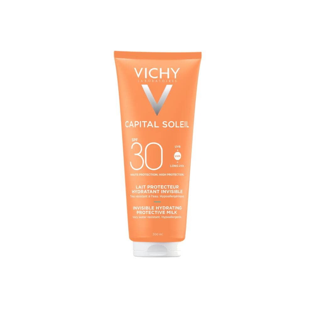 Vichy Capital Soleil Leche protectora invisible SPF30 para rostro y cuerpo 300 ml