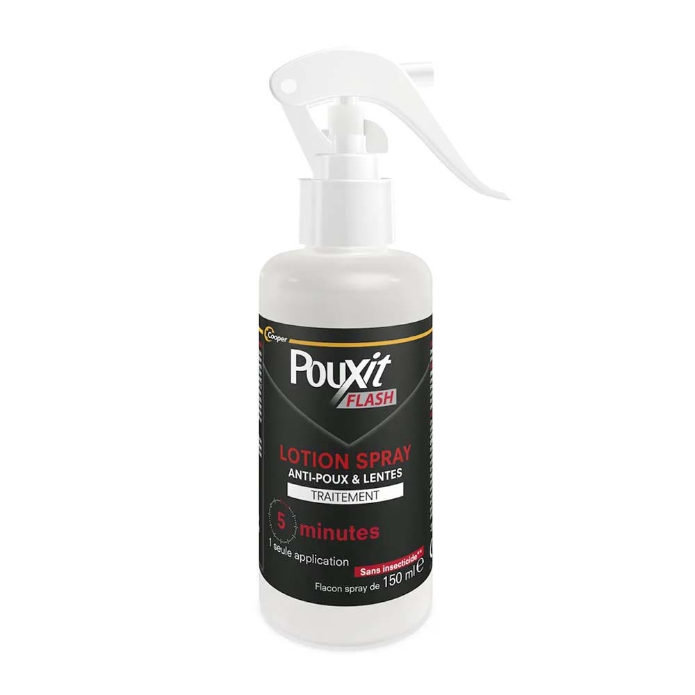 Pouxit Flash Tratamiento en loción spray antipiojos y liendres 150 ml