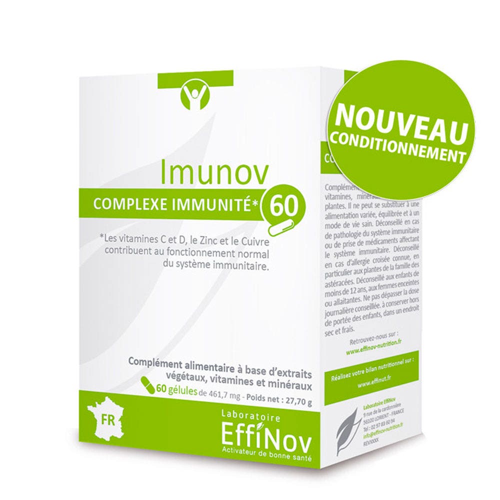 Effinov Nutrition Imunov Defensas 60 cápsulas