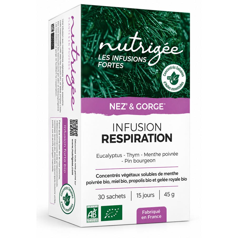Nutrigée Infusión respiratoria bio 30 Bolsitas