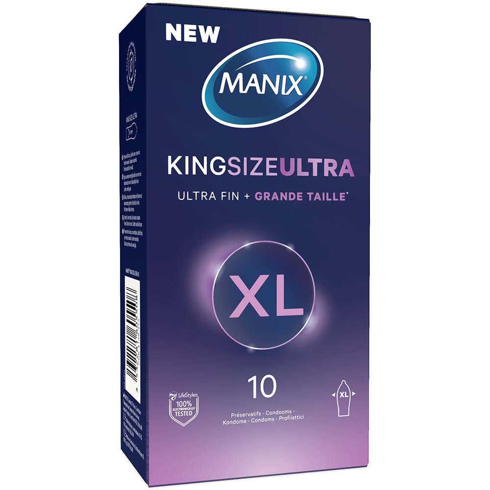 Manix Preservativos King Size ultra 10 unidades