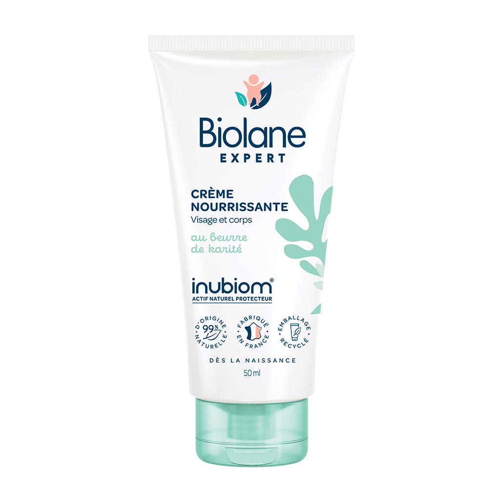 Biolane Experto Crema nutritiva facial y corporal para bebé 50 ml