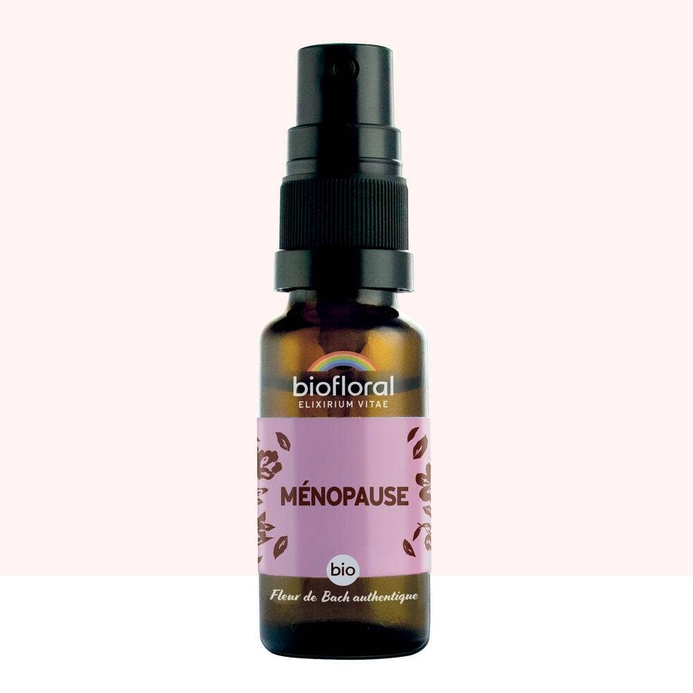 Biofloral Flores de Bach auténticas para la menopausia en spray ecológico Demeter 20 ml
