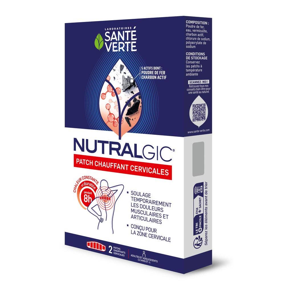 Sante Verte Nutralgic Parche térmico para cervicales x 2
