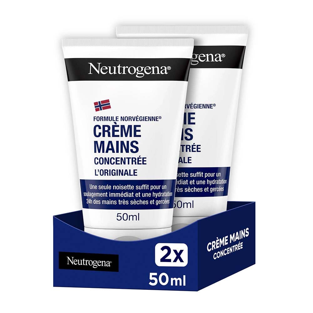 Neutrogena Crema de manos hidratante concentrada piel seca 2 x 50 ml