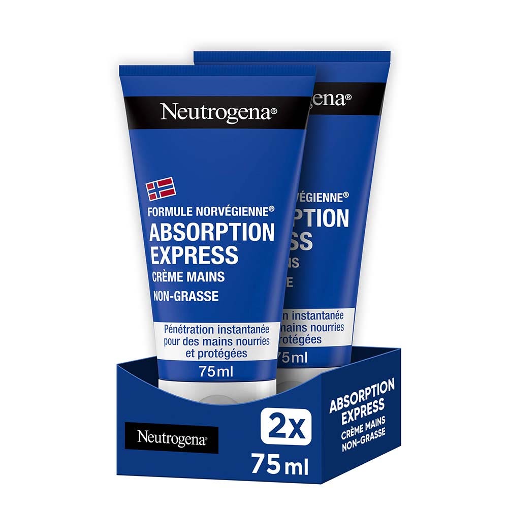 Neutrogena Absorción exprés Crema hidratante de manos para piel seca 2 x 75 ml
