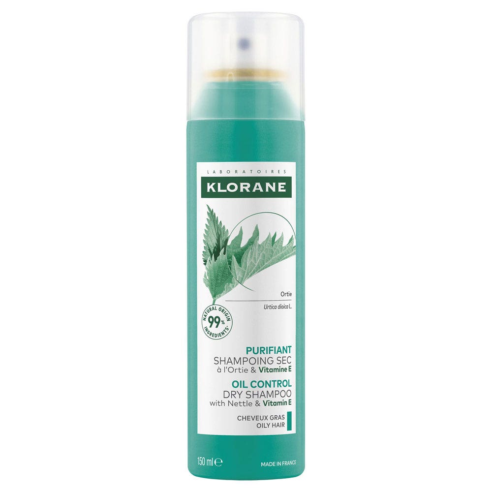 Klorane Ortiga Champú seco purificante cabello graso 150 ml