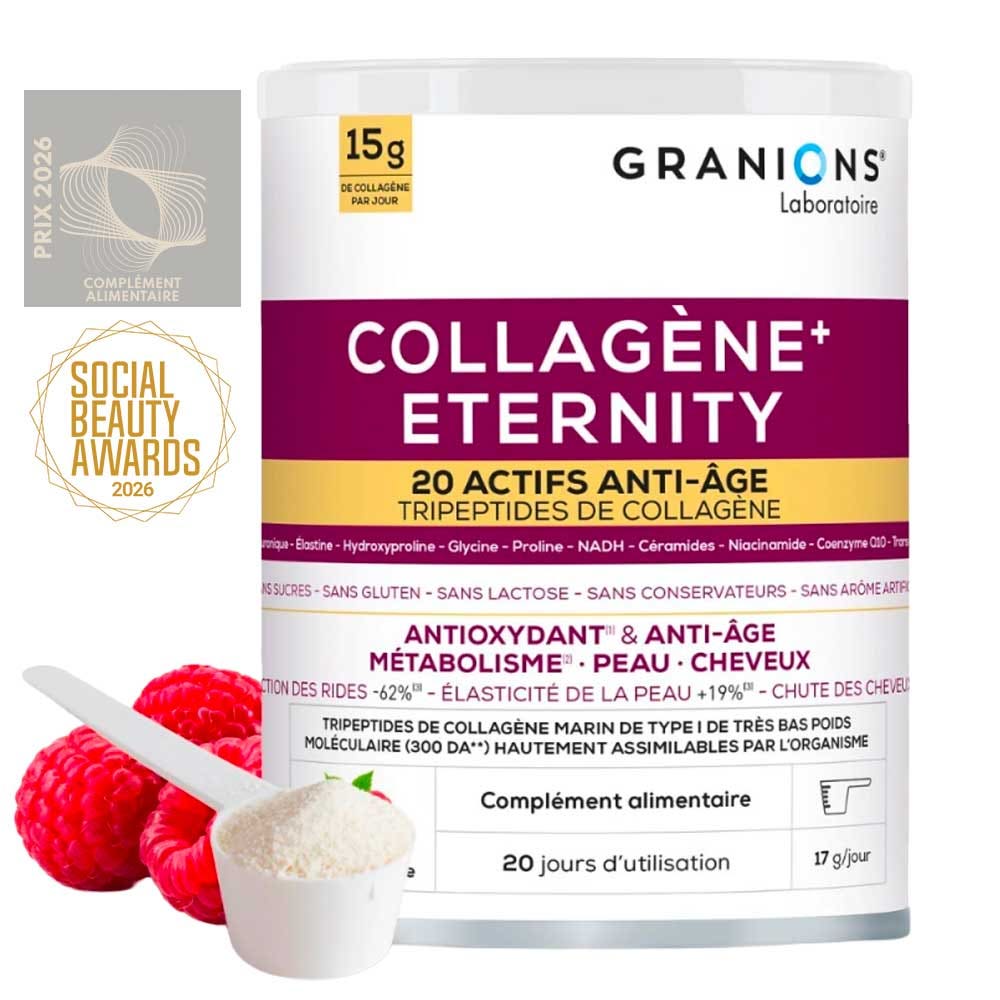 Granions Colágeno Eternity sabor frambuesa 343 g