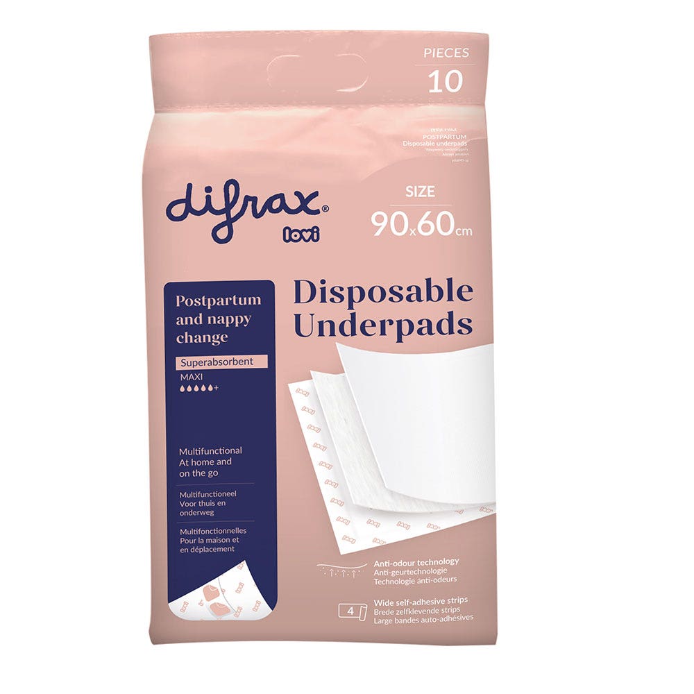 Difrax Lovi Empapadores desechables x 10