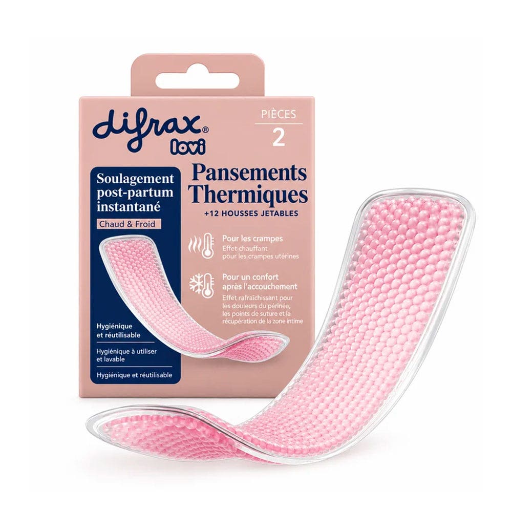 Difrax Lovi Compresas de gel térmico posparto x 2 + 12 fundas