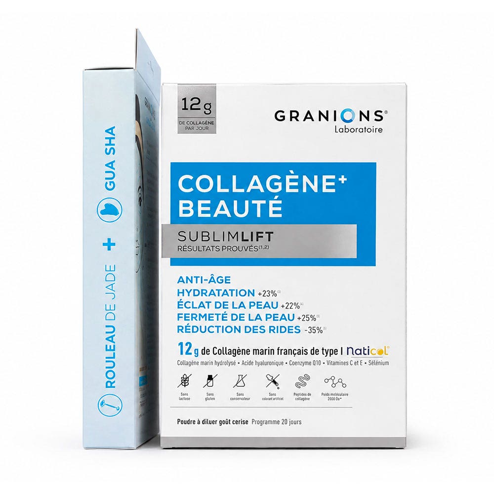 Granions Cofre de colágeno+ belleza Sublimlift cereza + Gua sha