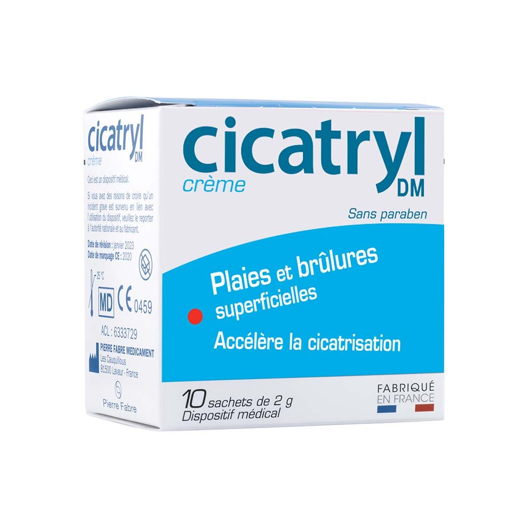 Pierre Fabre Cicatryl crema heridas y rozaduras superficiales 10 sobres