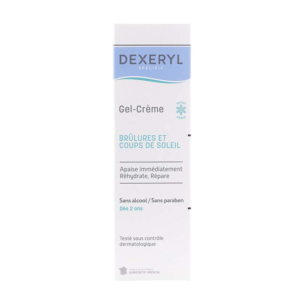 Dexeryl Gel-crema calmante para quemaduras y piel dañada por el sol 50 g