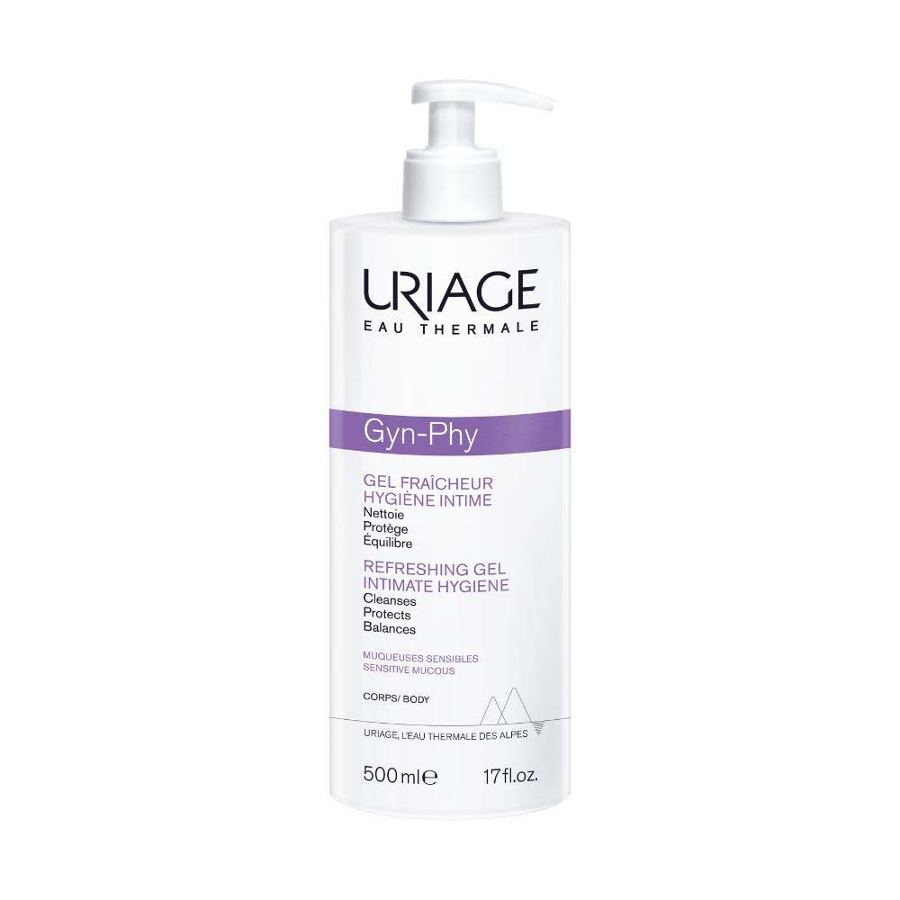 Uriage Gyn-Phy Gel Refrescante Higiene Íntima Mucosas Sensibles Muqueuses Sensibles 500ml