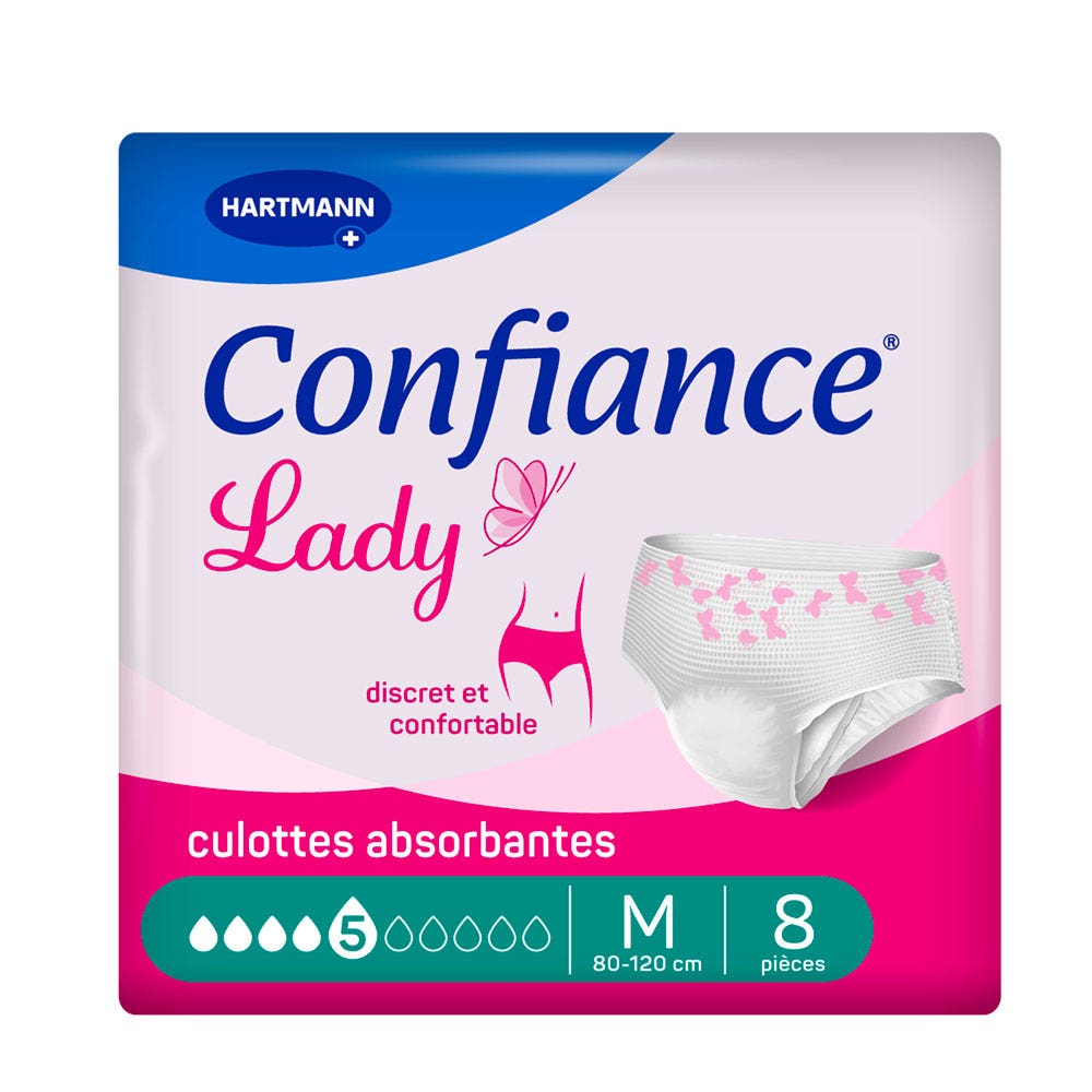 Hartmann Confiance Braguitas Absorb + Mujer Lady