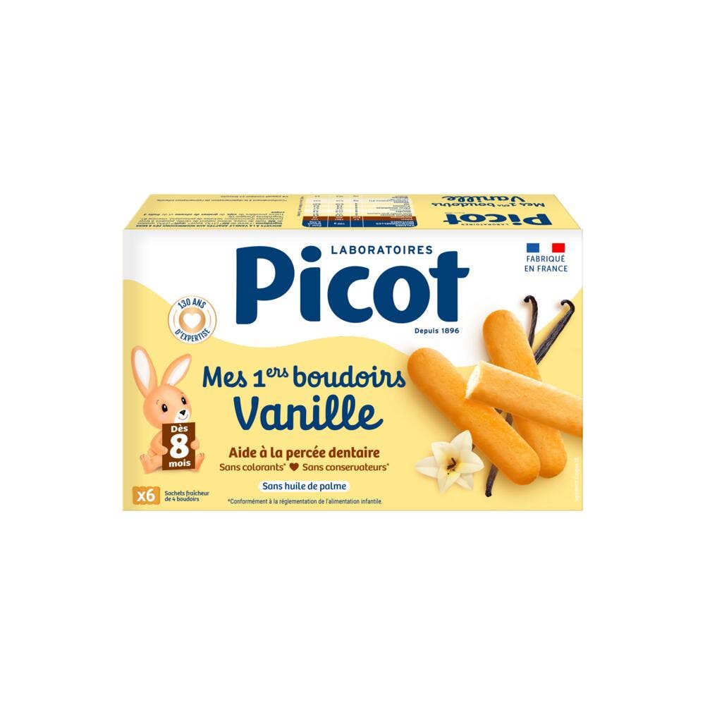 Picot Mis Primeras Galletas Vainilla A Partir De 8 Meses 24 Unidades