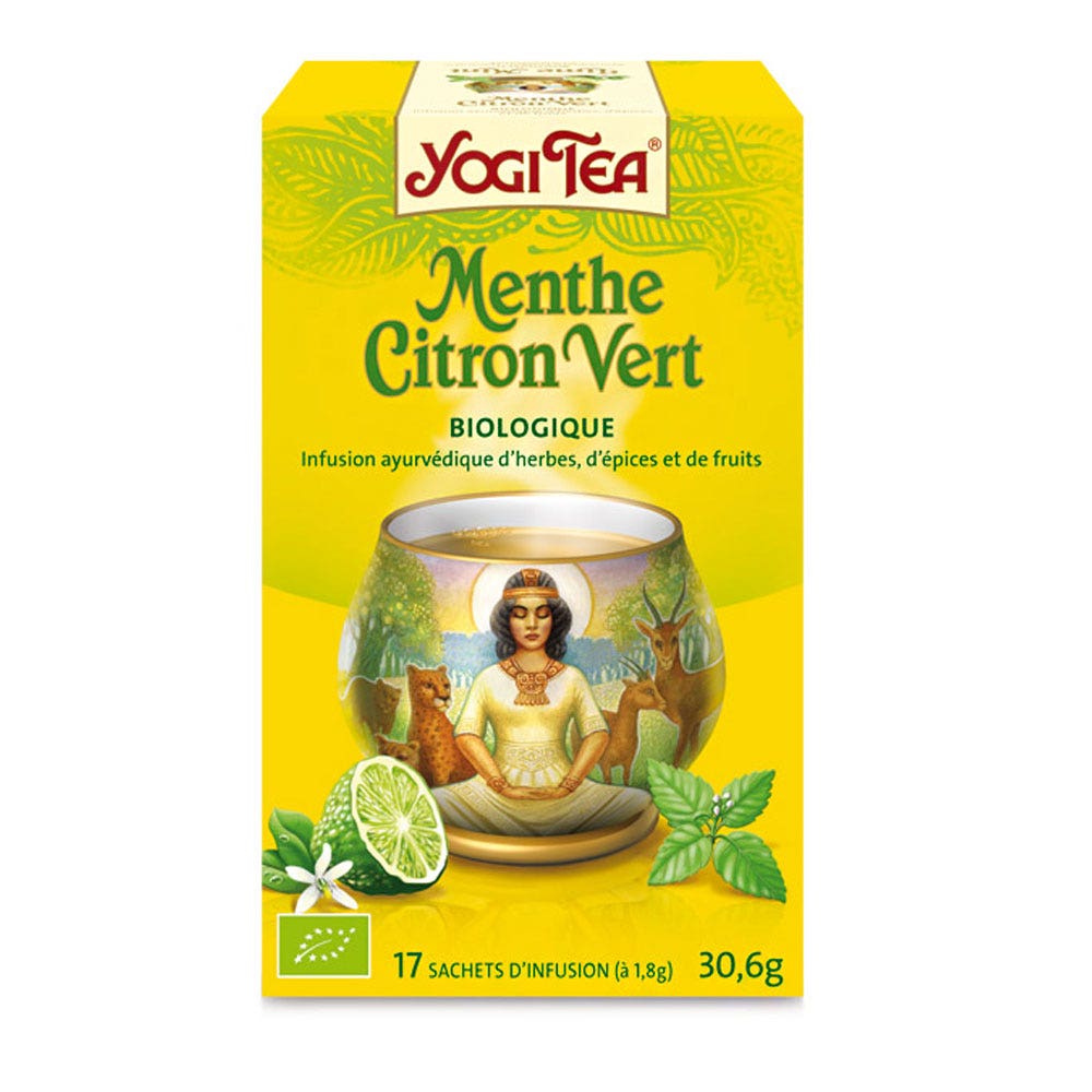 Yogi Tea Infusión ayurvédica menta lima 17 sobres
