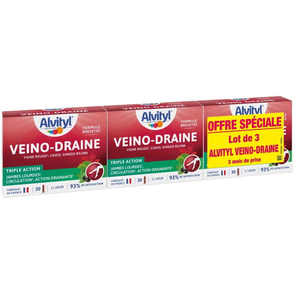 Alvityl Veino-Draine 3x30 cápsulas