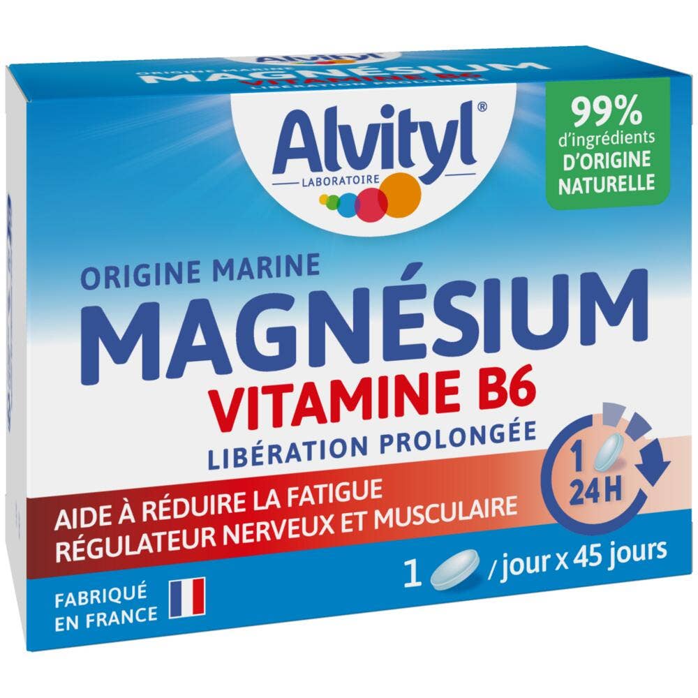 Alvityl Magnesium Vitamine B6 45 Comprimes