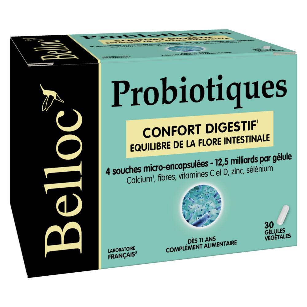 Belloc Probióticos Confort Digestivo Confort digestif x30 cápsulas vegetales