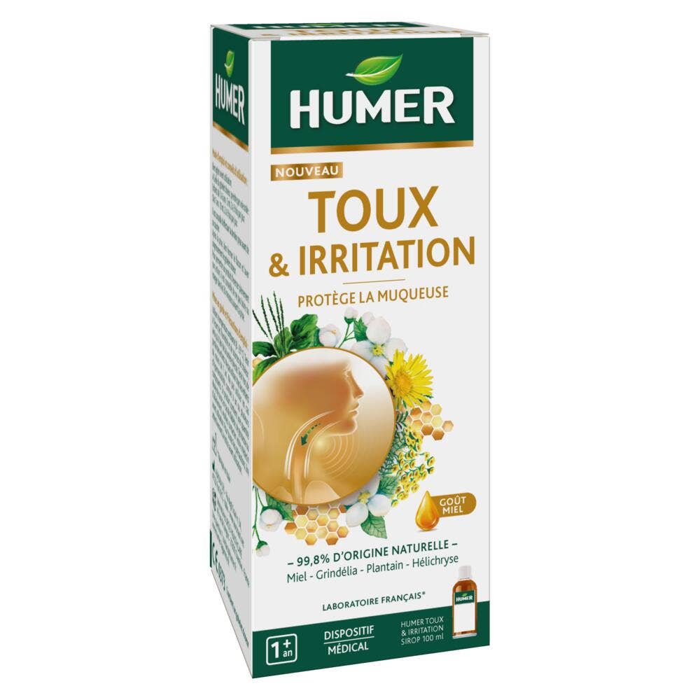 Humer Jarabe tos e irritación sabor miel 100 ml