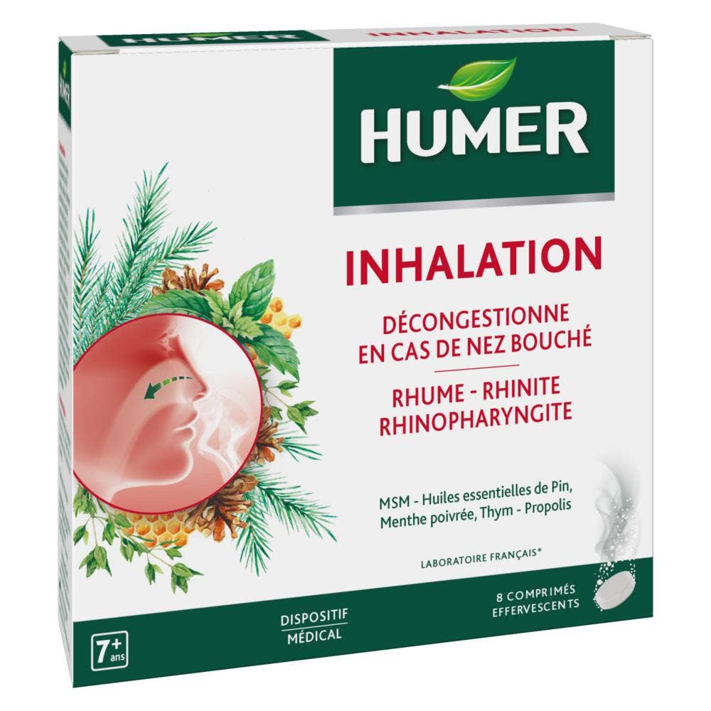 Humer Inhalación 8 comprimidos efervescentes