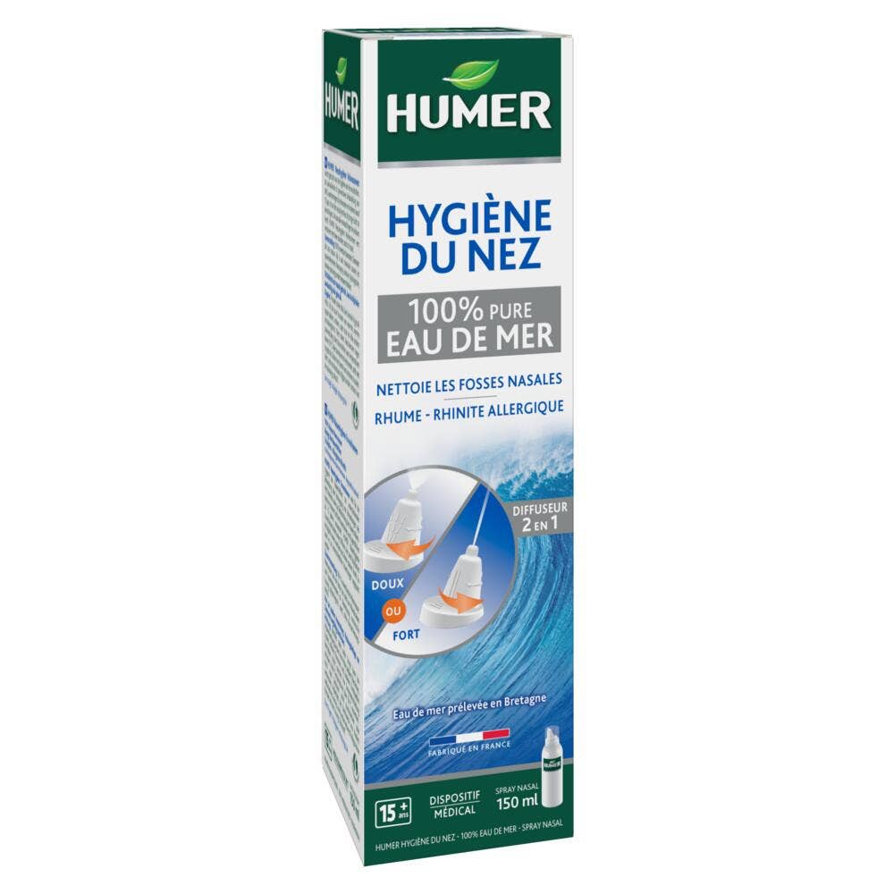 Humer Higiene nasal agua de mar isotónica para adultos 150 ml