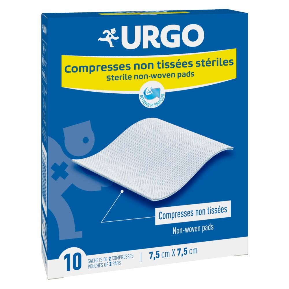 Urgo Compresas estériles no tejidas 7,5x7,5cm Caja de 10