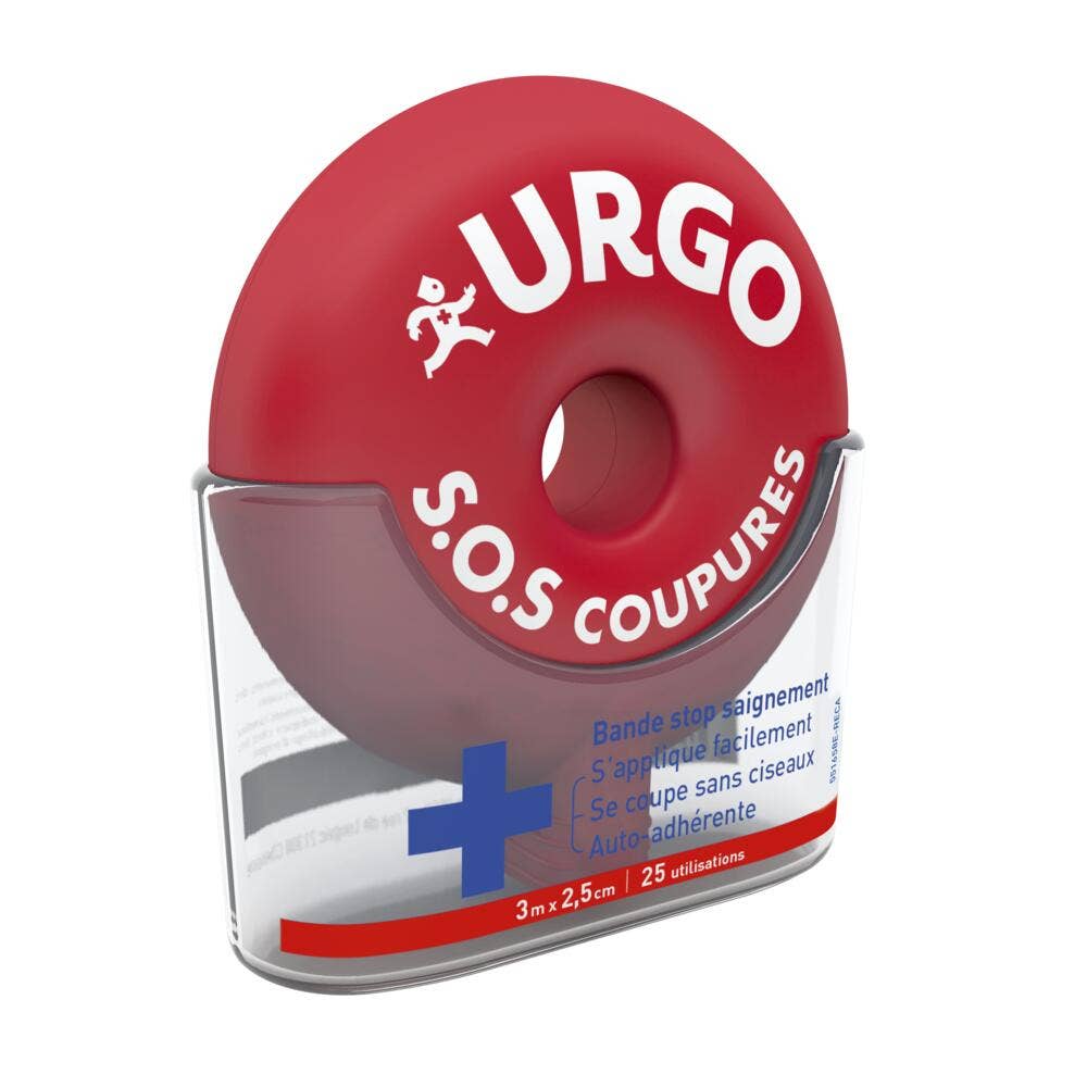 Urgo Sos Cortes Banda Autoadhesiva 3 M X 2,5 Cm 3m x 2,5cm
