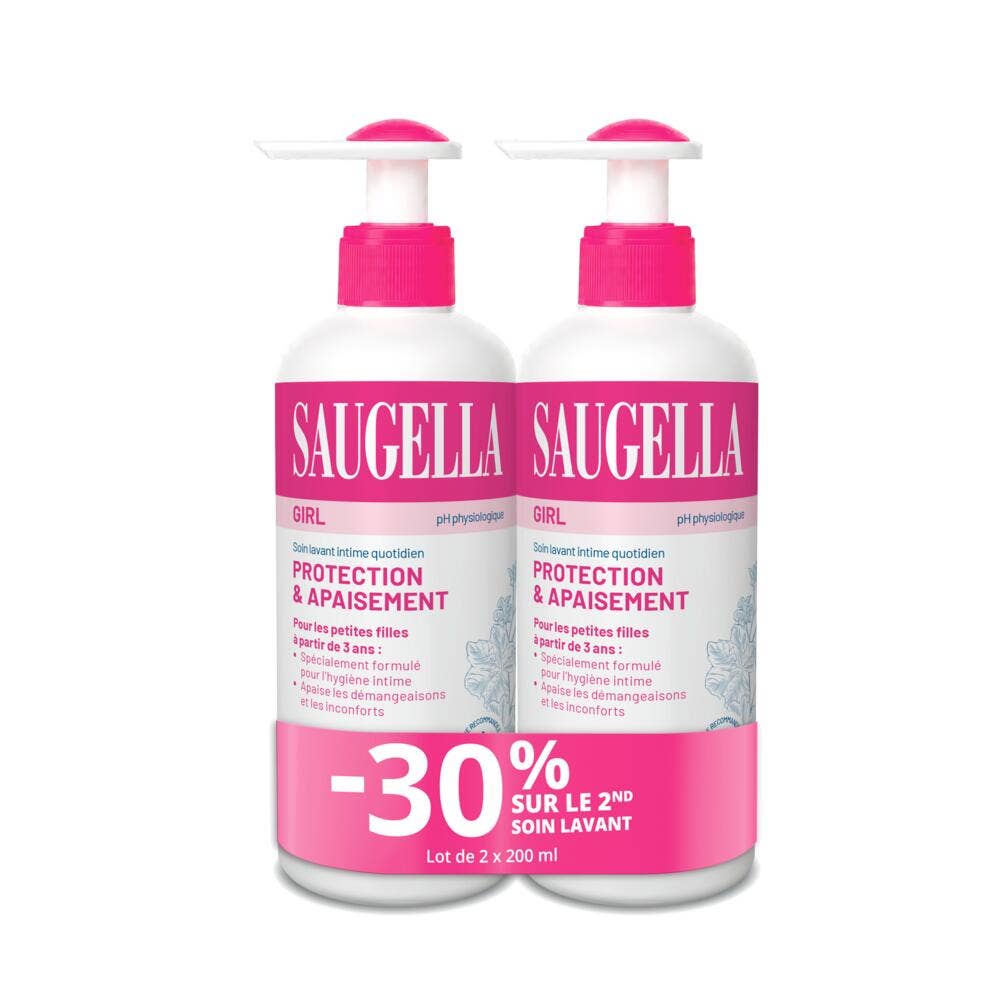 Saugella Girl Emulsión limpiadora suave 2x200ml