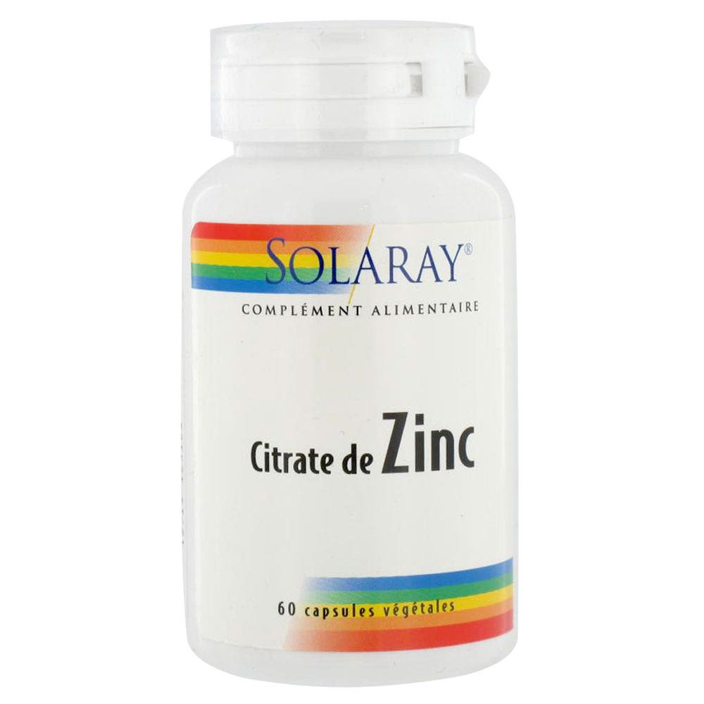 Solaray Citrato de zinc 60 cápsulas 60 cápsulas