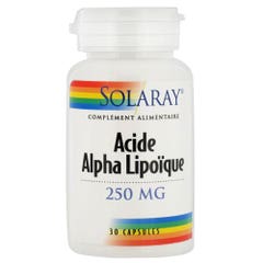Solaray Ácido Alfa Lipoico 30 Cápsulas 250 mg