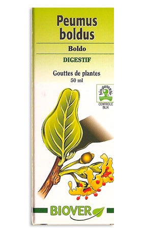 Biover Gotas De Plantas Peumus Boldus Boldo Digestivo 50ml